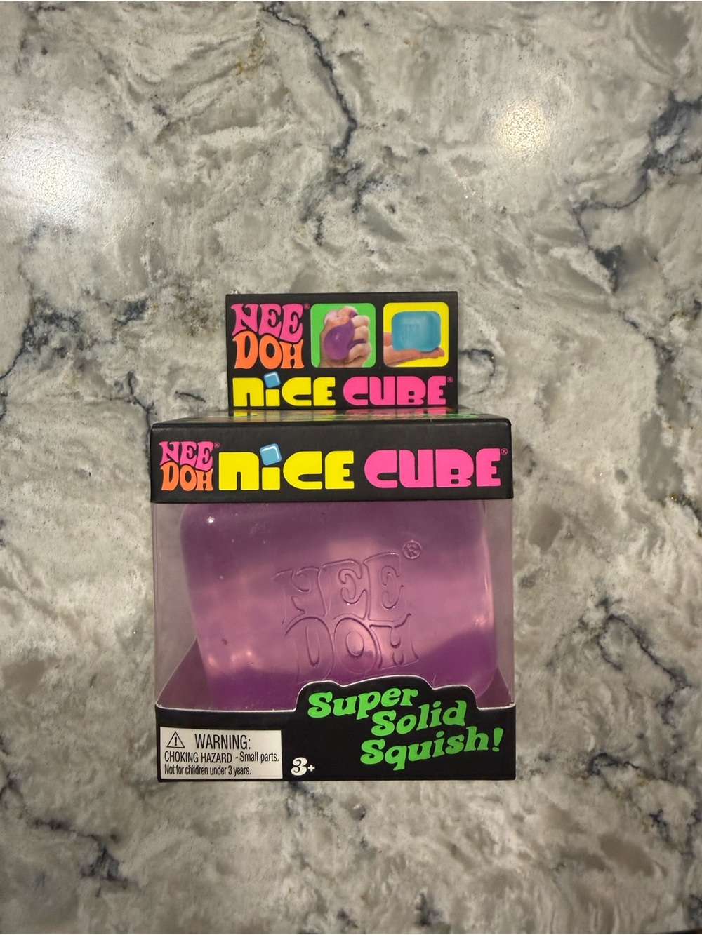 NeeDoh Nice Cube - Purple Super Solid Squish